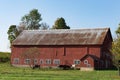 Close Up of Red Barn Royalty Free Stock Photo