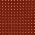 Rustic red design Modest cute floral fabric pattern Abstract simple small cream flowers and brown polka dot on a dark navy-blue