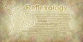 Rustic Reflexology Word Cloud Banner Royalty Free Stock Photo