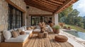 Rustic Retreat Loggia Ambiance