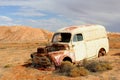 Rustic classic oldtimer decays, Australian desert