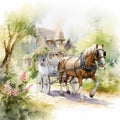 Rustic Reverie: Embracing Nature in a Horse-drawn Carriage