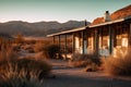 Rustic Roadside Motel in Mojave Desert