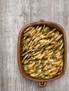 Rustic roasted hasselback potato gratin