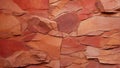 Rustic Rouge: Red Sandstone Aesthetic. AI generate