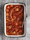 Rustic sausage casserole