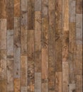 Rustic seamless wood texture. Vintage naturally weathered hardwood vertical planks seamless wooden floor background Royalty Free Stock Photo