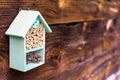 Rustic shelter for mason bees - DIY hive bee house