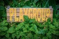 Rustic Sign For School Playgroup Royalty Free Stock Photo