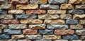 Rustic stacked stone wall, horizontal texture, stone, beige
