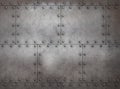 Rustic steampunk metal background 3d illustration