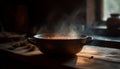Rustic stew simmers on old fashioned stove generated by AI Royalty Free Stock Photo