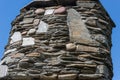Rustic stone chimney Royalty Free Stock Photo