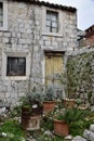 Rustic Stone Dwelling and garden, Ston, Croatia.