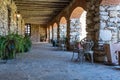 Rustic Stone Patio Royalty Free Stock Photo