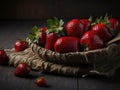 Rustic Strawberry Delight Photos. ai generative