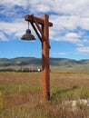 Rustic street light by a pairie in Colorado