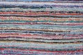 Rustic Stripped Colored Rustic Textile Carpet for Backgrounds