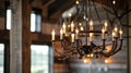 Rustic Style Chandelier with Dimmer