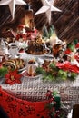 Christmas table with traditional pastries Royalty Free Stock Photo