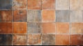 Rustic Style Tile In Orange And Beige For Kitchen Floors And Walls Royalty Free Stock Photo