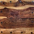 Rustic Table with Hand Hammered Nails