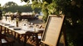 rustic table menu Royalty Free Stock Photo