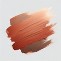 13 50. Rustic terracotta paint stroke with a matte finish, addi Royalty Free Stock Photo