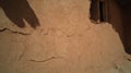 Rustic texture of adobe clay wall with rough surface Royalty Free Stock Photo