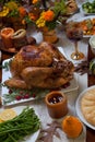 Rustic Thankgiving Dinner Royalty Free Stock Photo