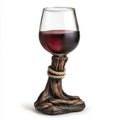 Rustic Tree Trunk Wine Glass.