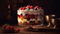 Rustic Trifle Delight: A Mouth-Watering Close-Up
