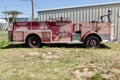 Rustic Vintage Fire Engine at The Route 66 Auto Museum. Santa Rosa NM, USA. June 10, 2014.