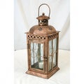 Rustic Vintage Lantern isolated on white background Royalty Free Stock Photo