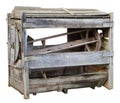 Rustic vintage wood grain cleaner isolated