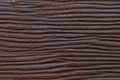 Rustic wavy brown wooden empty surface for texture