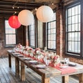 Rustic Wedding Reception Table Setting Good Resolution Stock Photo Royalty Free Stock Photo