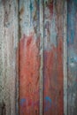 Rustic Red and Blue Wood Background. Royalty Free Stock Photo