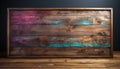 Rustic wood plank backdrop frames modern nature illustration generated by AI