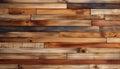 Rustic wood plank backdrop, old fashioned and weathered, in a row generated by AI Royalty Free Stock Photo