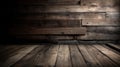 Rustic Wood Planks Background with Copy Space