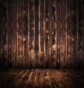 Rustic Wood room Royalty Free Stock Photo
