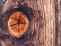Rustic wooden background texture: Knothole Royalty Free Stock Photo