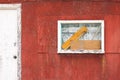 Rustic wooden cabin exterior window door abstract