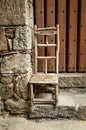 Rustic wooden chair