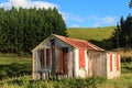 Rustic wooden and corrugated iron shed