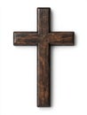 Rustic wooden cross Royalty Free Stock Photo