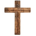 A rustic wooden cross Royalty Free Stock Photo