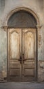Rustic Wooden Door With Southern Gothic Charm Royalty Free Stock Photo
