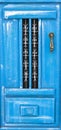 Rustic wooden door typical of Greece Royalty Free Stock Photo